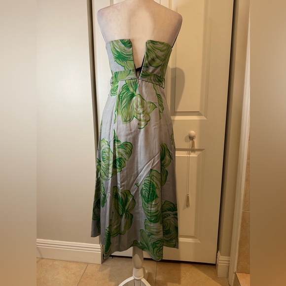Tracy Reese Strapless Silk Floral Dress - Picture 5 of 6